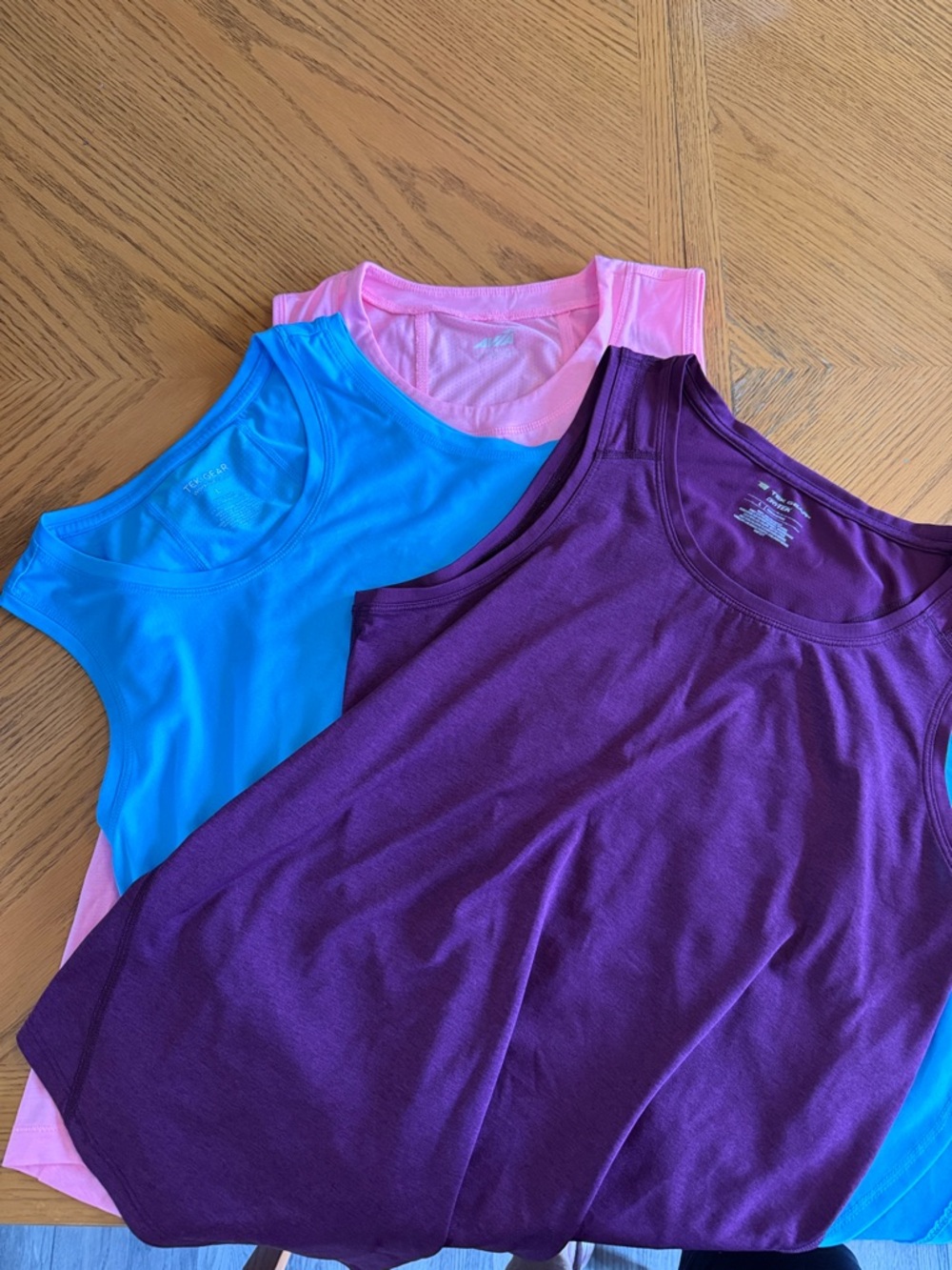 Tek Gear Purple Blue Pink Workout Tank Top.